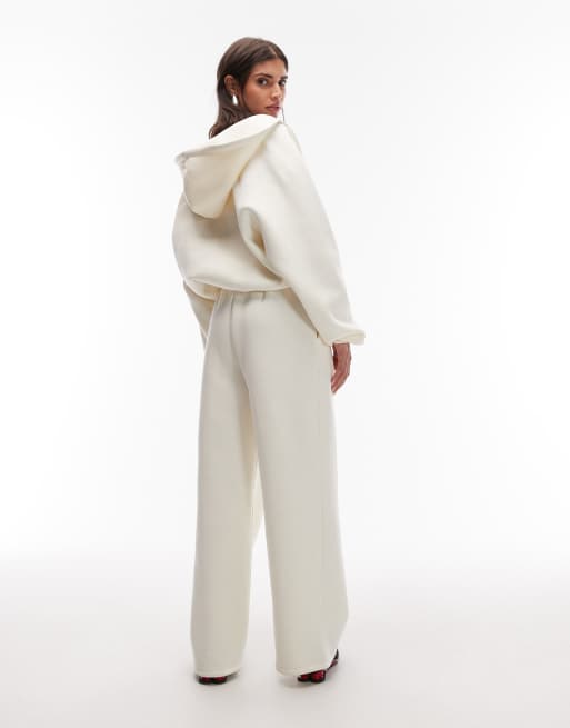 ASOS DESIGN low rise balloon sweatpants in cream - part of a set, 3 of 5
