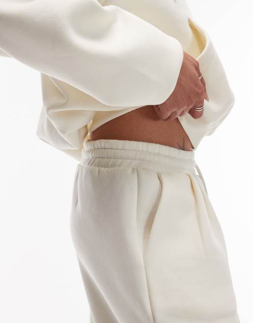 ASOS DESIGN low rise balloon sweatpants in cream - part of a set, 5 of 5