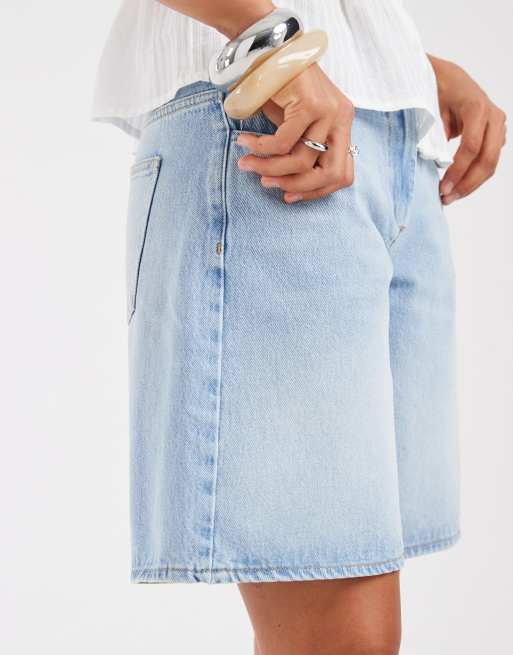 ASOS DESIGN low rise bermuda in bleach, 2 of 5