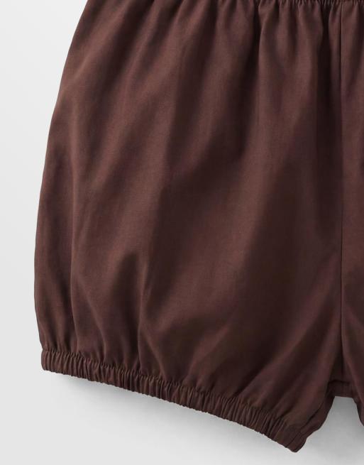 ASOS DESIGN low rise bloomer short in chocolate, 9 of 9