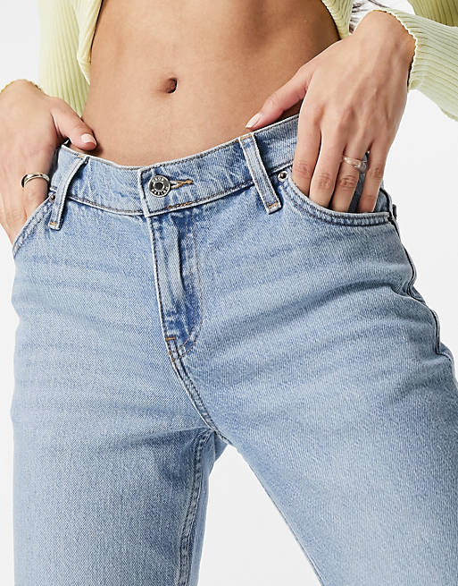 Jeans low rise comfort stretch flare jeans in lightwash 