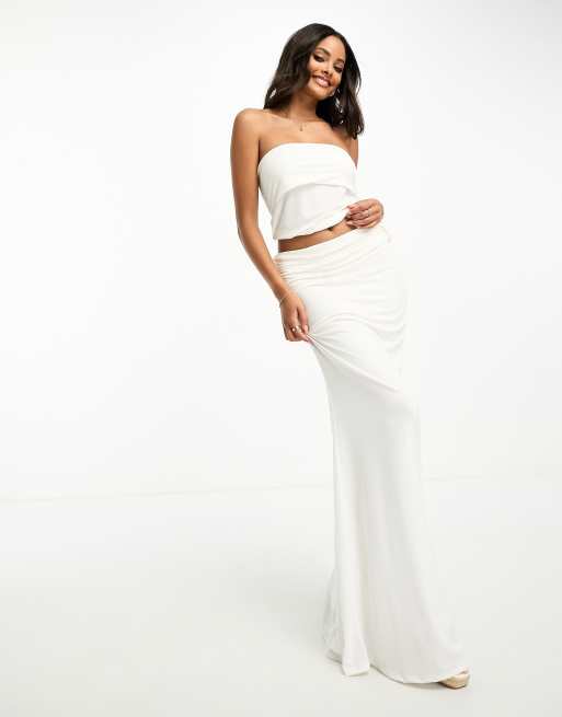 Ivory 2025 fishtail skirt