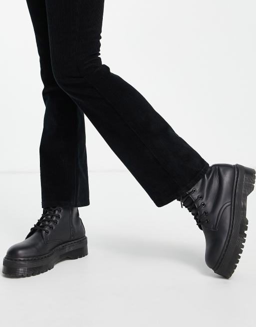 ASOS DESIGN low rise rigid flare jean in black cord, 3 of 4