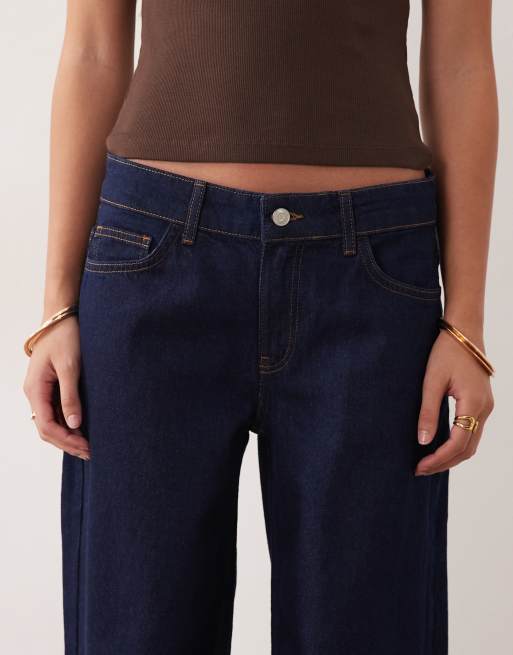 ASOS DESIGN low rise straight jeans in indigo, 4 of 5