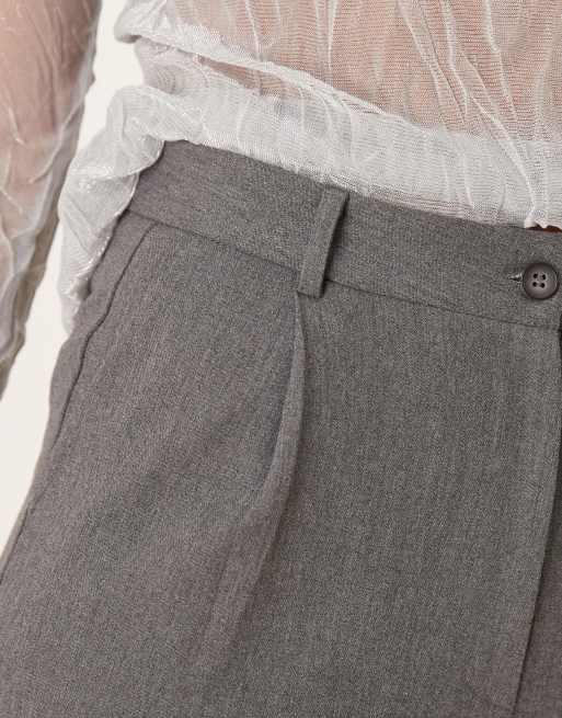 ASOS DESIGN low rise tailored pants in gray, 4 of 5