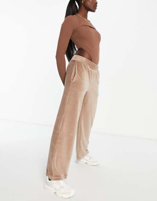 Low waisted velour joggers new arrivals