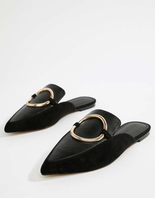 designer mules flat