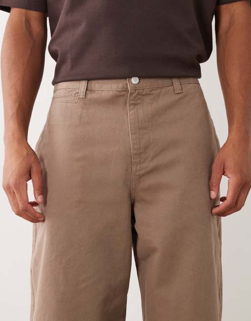 ASOS DESIGN løse bukser i tan, 4 af 5