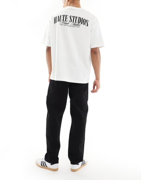 ASOS DESIGN - Løstsiddende, sorte jeans - view 1