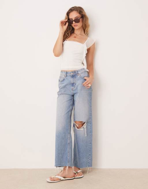 ASOS DESIGN - Luchtige camitop van mesh met rimpeleffect in ivoorwit, 4 van 4
