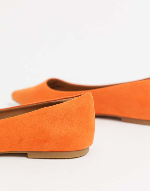 Burnt orange flat store shoes