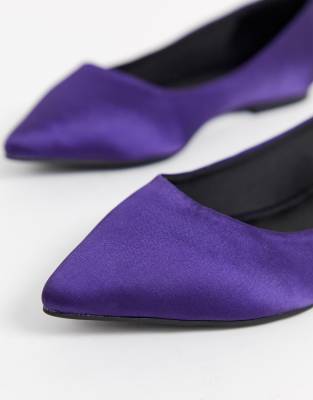 purple ballet flats