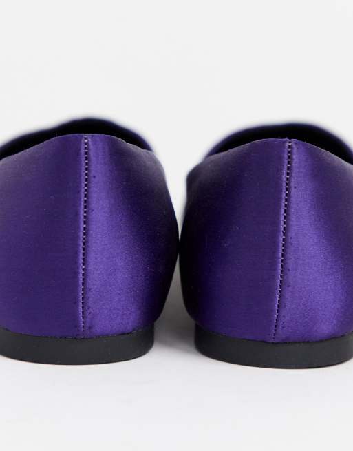 Dark hot sale purple flats