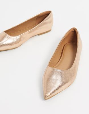 ASOS DESIGN Lucky pointed ballet flats 