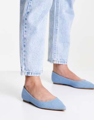 spitze ballerinas blau