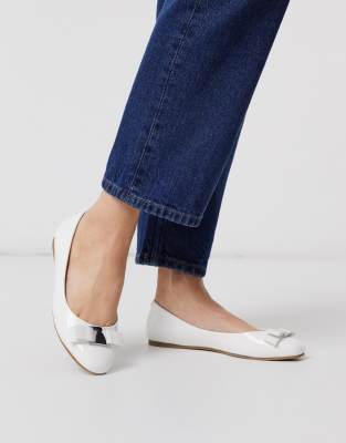 asos white flats