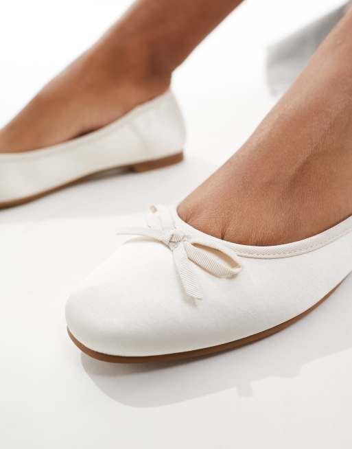 ASOS DESIGN - Lullaby - Ballerines basiques avec nœud - Ivoire, 2 de 4