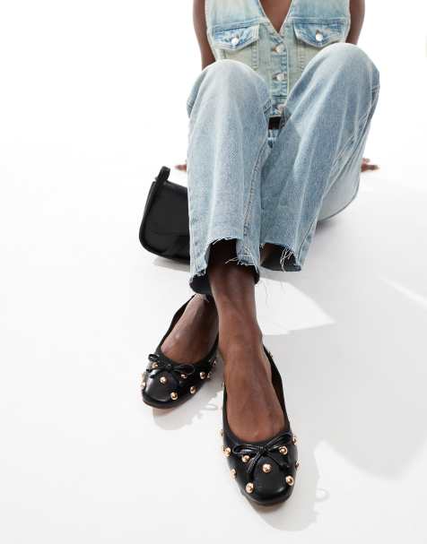 ASOS DESIGN - Lullaby - Ballerines cloutées - Noir - view 1