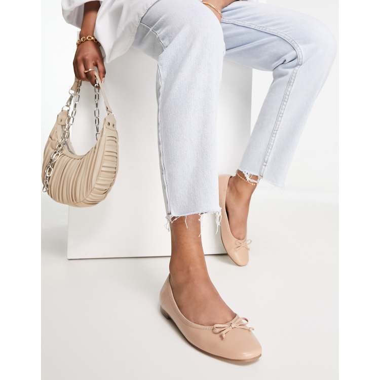 Beige ballerina shoes new arrivals