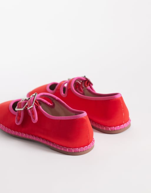 ASOS DESIGN - Lumina - Ballerine Mary Jane rosse e rosa, 2 di 4