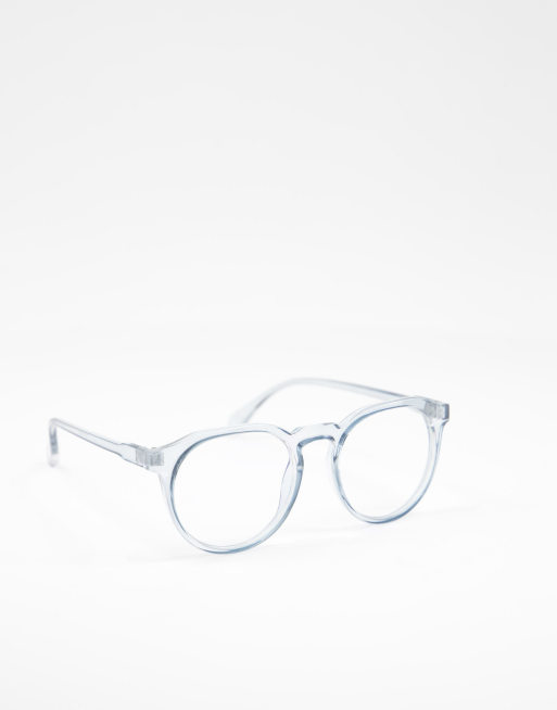 Lunette Anti Lumière bleue Oversize Argent