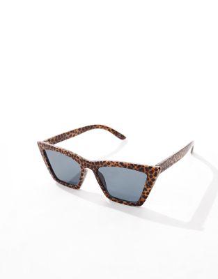 Lunettes Et Barrettes Cheveux Motif Léopard - Accessoire Déco Fête, Style Tendance - Lot : 1 Paire De Lunettes + 2 épingles étoiles