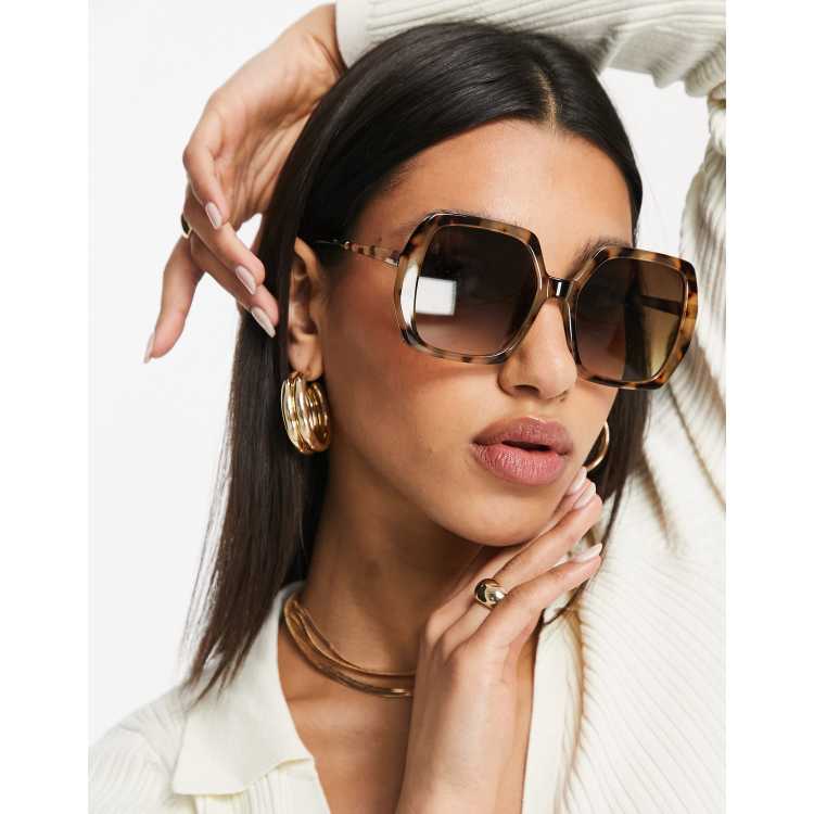 ASOS DESIGN Lunettes de soleil oversize style ann es 70