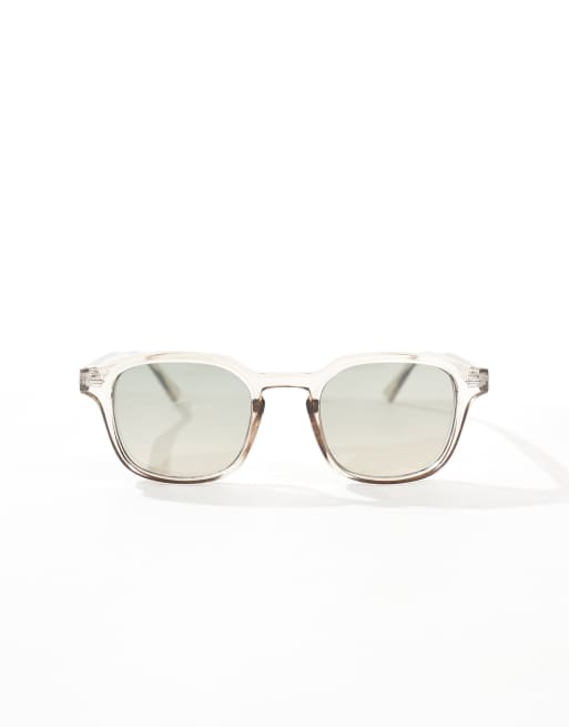 ASOS DESIGN - Lunettes de soleil rétro - Gris cristal, 4 de 4