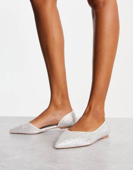 Asos cheap glitter flats