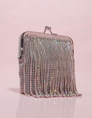 diamante cross body bag