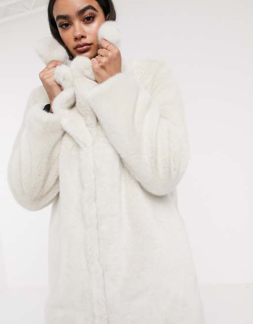 Luxe Faux Fur Longline Coat