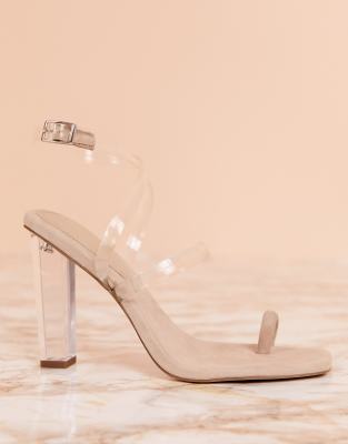 asos clear sandals