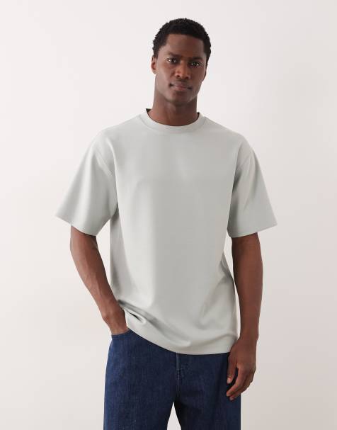 ASOS DESIGN luxe interlock relaxed t-shirt in green - view 1