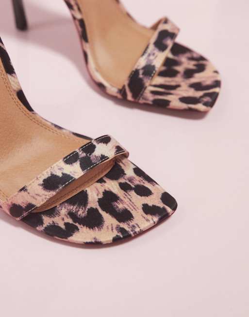 Leopard heels hot sale asos