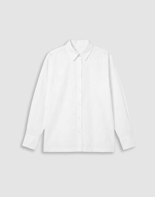 ASOS DESIGN luźna koszula oversize w kolorze białym, 6 z 7