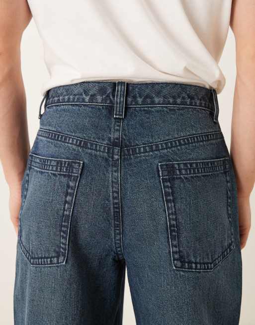 ASOS DESIGN luźne jeansy w ciemnoniebieskim denimie, 5 z 5