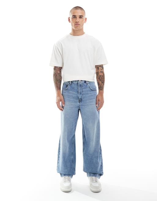 ASOS DESIGN luźne jeansy w niebieskim denimie, 2 z 5