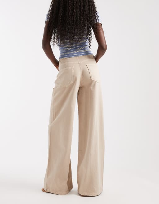 ASOS DESIGN luźne jeansy z szerokimi nogawkami w kolorze mocha, 2 z 5