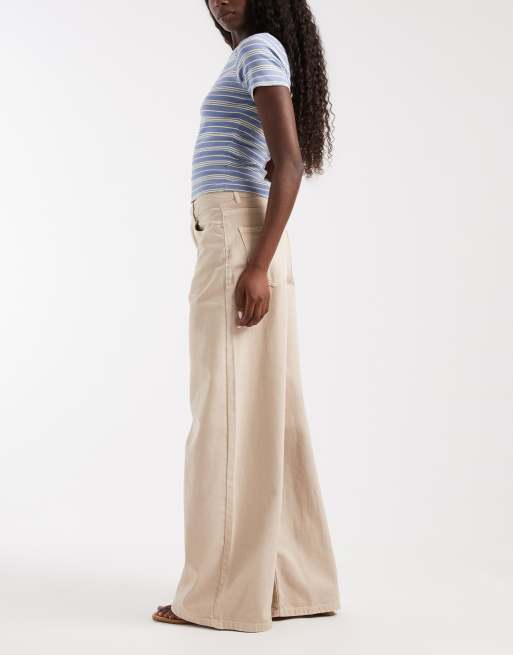 ASOS DESIGN luźne jeansy z szerokimi nogawkami w kolorze mocha, 3 z 5