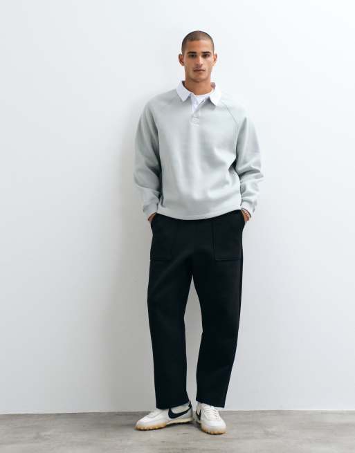 ASOS DESIGN luźne rugby z rękawami raglanowymi w pastelowym kolorze, 2 z 5