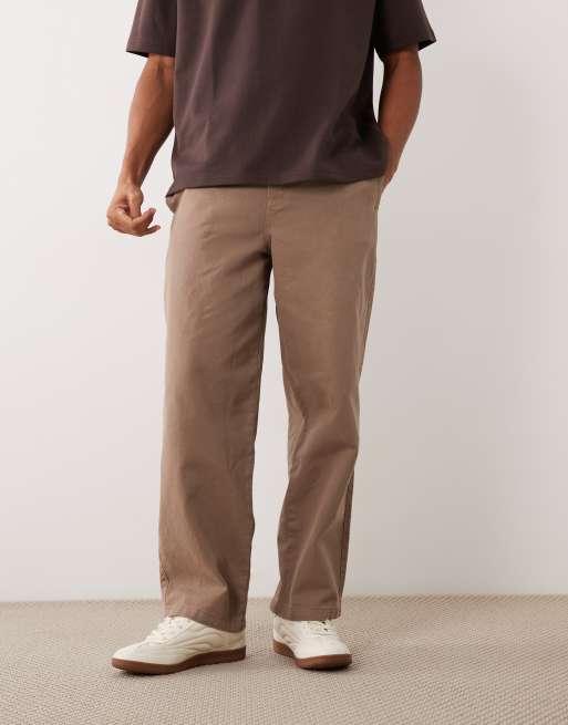 ASOS DESIGN luźne spodnie w kolorze jasnobrązowym, 2 z 5