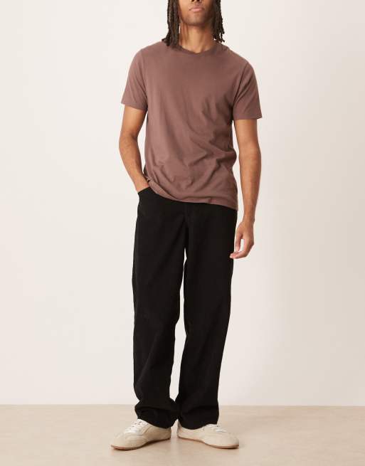 ASOS DESIGN luźne spodnie z czarnego sztruksu - BLACK, 2 z 5