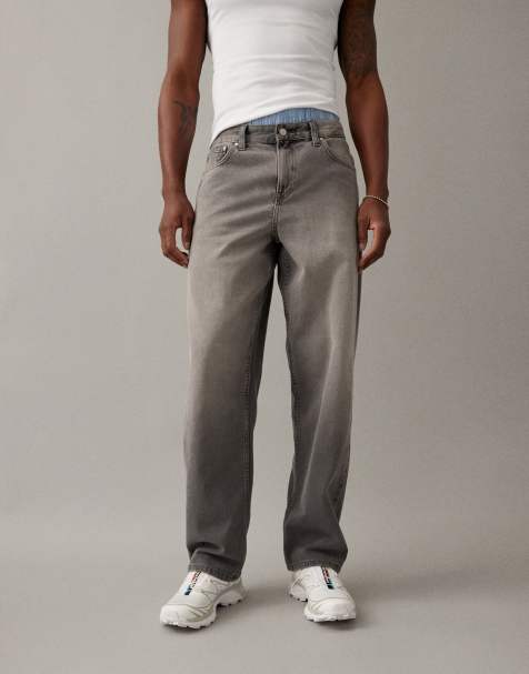 ASOS DESIGN baggy jeans in grey