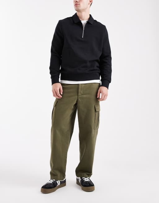 ASOS DESIGN – Luźne zwężane bojówki w kolorze khaki, 2 z 5