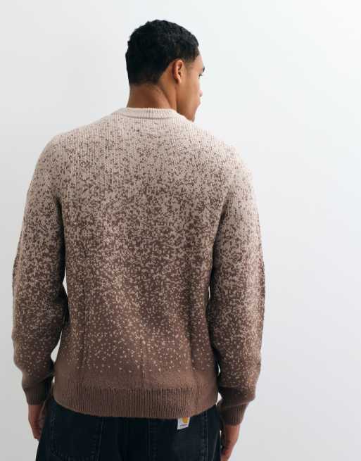 ASOS DESIGN luźny sweter dzianinowy z okrągłym dekoltem w brązowym kolorze, 5 z 10