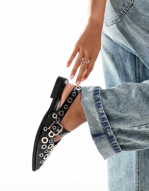ASOS DESIGN – Lynx – Svarta ballerinaskor i Mary Jane-stil, 2 av 4