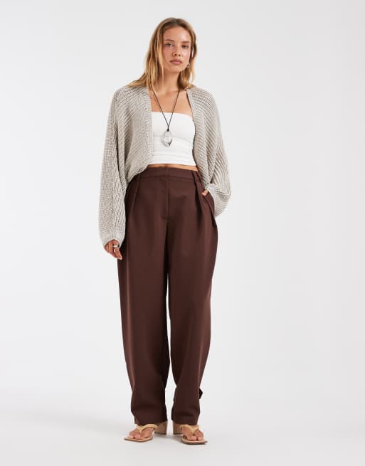 ASOS DESIGN - Lys guldfarvet bolero i metallisk strik, 3 af 4