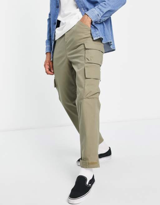 ASOS DESIGN - Lyse kakifarvede skater-cargobukser