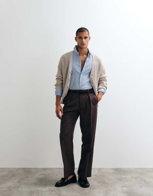 ASOS DESIGN - Lyseblå elegant skjorte i hørblanding med regular fit-pasform, 2 af 5