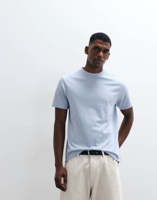 ASOS DESIGN - Lyseblå regular fit-T-shirt, 3 af 5